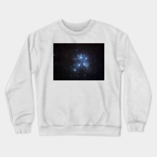 Pleiades in the night sky Crewneck Sweatshirt